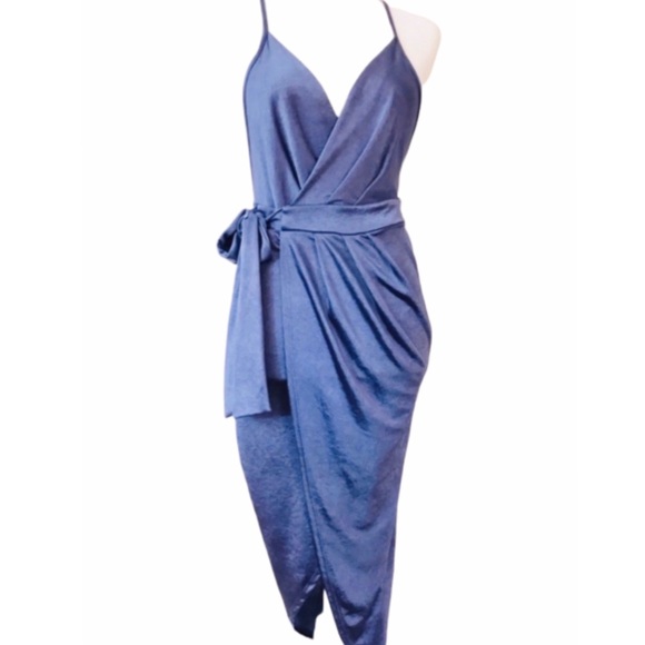 Black Bead Dresses & Skirts - Black Bead wrap-around criss-cross open back dress